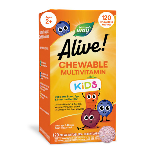 Nature's Way Alive! Children’s Chewable Multivitamin, Cherry, 120 ct