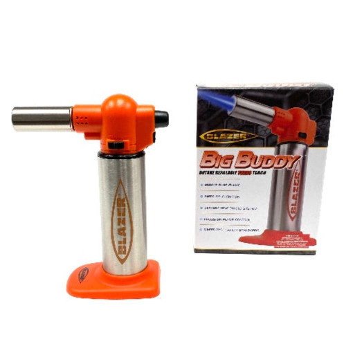 Flaming Hot Orange Big Buddy Butane Torch by Blazer