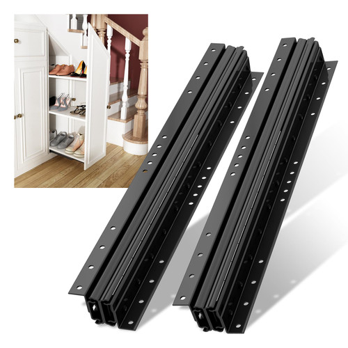 NECILO 16 Inch Undermount Heavy Duty Slides, 260 lb Full Ext Ball Bearing