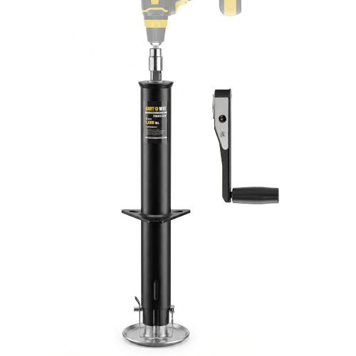 GARTOWEE 5000lbs A-Frame Trailer Jack,30" Lift 20-24V Cordless Drill Compatible with Adjustable Drop Leg for Utility, Yacht, and Camper Trailers