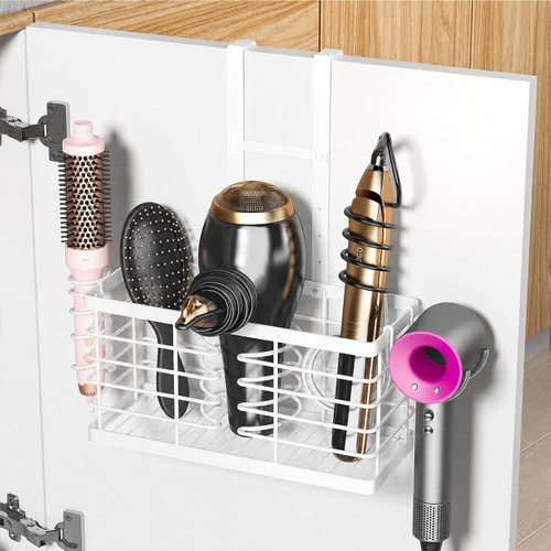 2026 Upgraded 3-in-1 Universal Hair Tool Organizer, XL Size, White