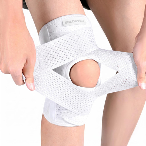 Knee Brace with Side Stabilizers for Knee Pain, Adjustable Knee Support