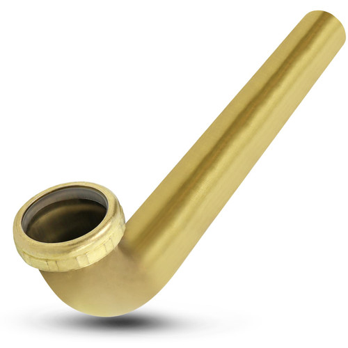 Highcraft 1-1/2” x 18” Waste Arm with Slip Joint Connection Brass Waste Bend 22-Gauge for Bathroom Sink, Kitchen Sink, Utility Sink Tubular Drain Applications, Includes Nut and Washer