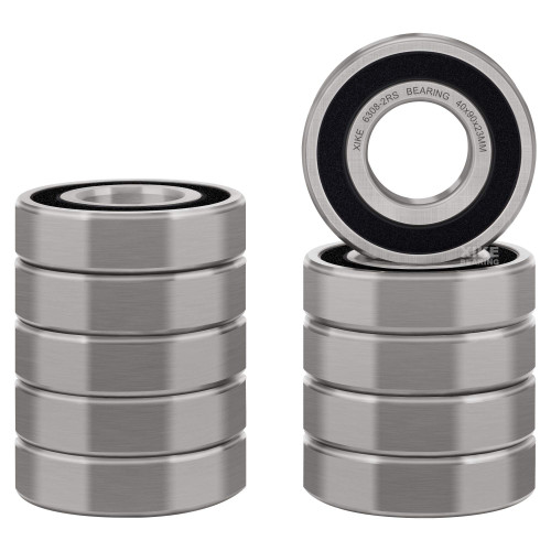 XIKE 6308-2RS, Deep Groove Ball Bearing, 40 x 90 x 23 mm, 10-Pack