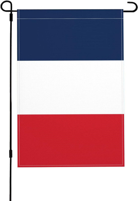 French Flag Small Mini France Garden Flags 12x18 Double Sided Weather Resistant Yard Flags for Outdoor Decor (France)
