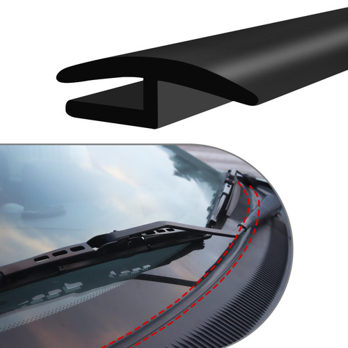 1.8M/6Ft Windshield Cowl Rubber Seal Strip,H-Shape Window Door Sunroof Seal