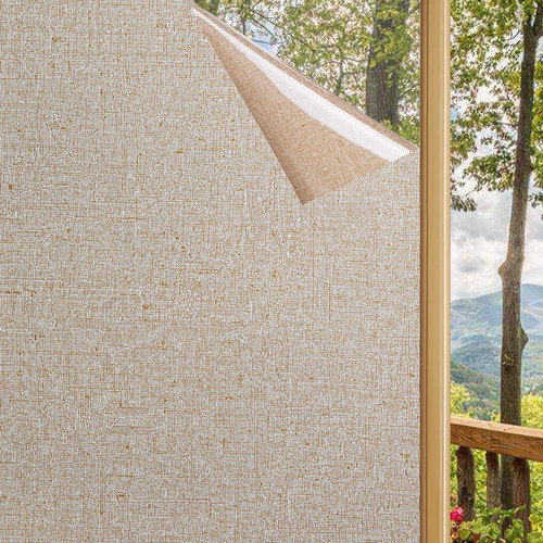 LEMON CLOUD Static Cling Frosted Glass Window Privacy Film, 11.8″ x 78.7″