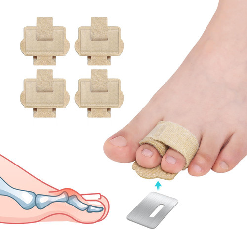 Hammer Toe Straightener Corrector Wrap for Women & Men, Hammer Toe Splint Support - 4 in package