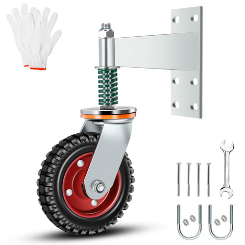8 Inch Heavy Duty Fence Gate Wheel 600lb Capacity for Metal Tube Gates