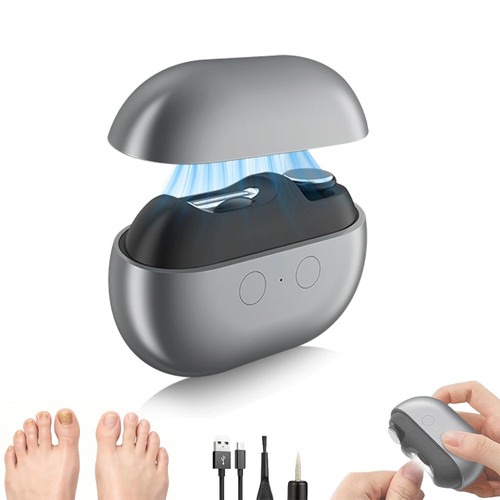 Electric Nail Clippers for Seniors,Upgraded 3 in 1 Electric Automatic Nail Clippers for Thick, Toenail Clippers with LED Light,Perfect for People with Reduced Mobility (Black)
