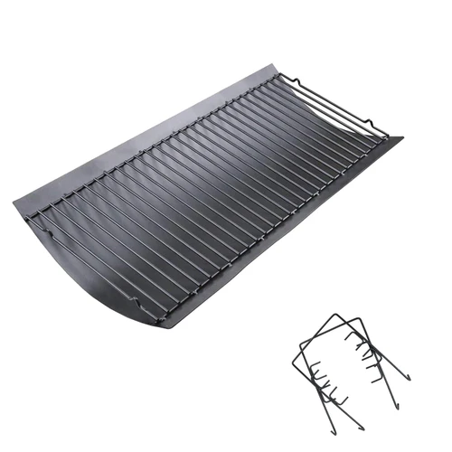 27" Ash Pan for Char-Griller 1224 1324 2121 2222 2727 2828 2929, Char Griller Replacement Parts Charcoal Tray for Grill, Chargriller Parts Replacement Fire Grate Hanger, Fits Char-Broil 17302056