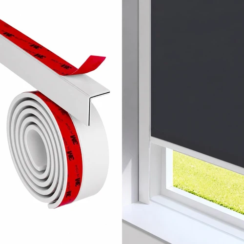 iHomeBlinds 100% Flexible Blackout Light Blocking Strips 60" 78" 118" for Blinds & Shades 2PCS (118" 2PCS)