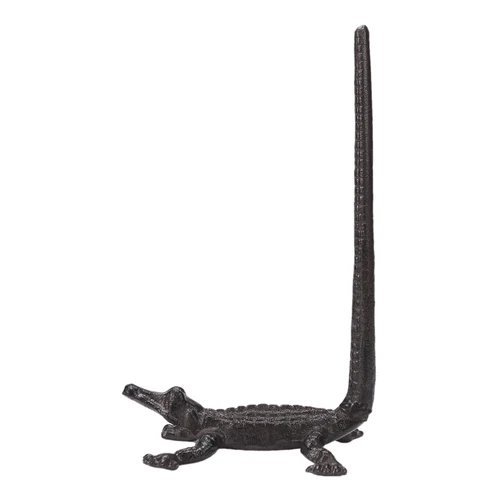 BRASSTAR Cast Iron Crocodile Paper Towel Holder