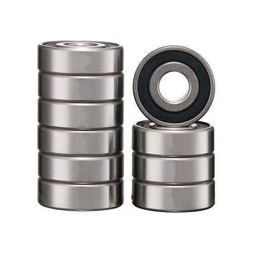 10 Pcs Bearings 7/8"x2"x9/16 Pre-Lubricated and Double Rubber Seals Deep Groove Ball Bearing Replacement Bearing for Electric Motors, Pumps, Gearboxes and Industrial Equipment