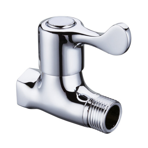 Weirun Shower Head Shut Off Valve,Flow Water Shower Head with Valve,Bathroom Hose Shut Off Valves Water Pressure Regulator, Polished Chrome
