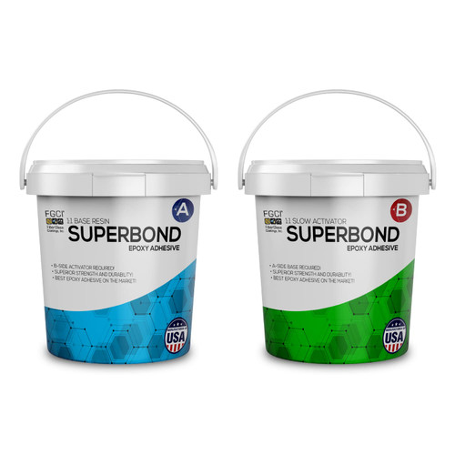 FGCI Super Bond Slow Cure 2-Part Epoxy Putty 2 Pint, Wood & Metal Adhesive