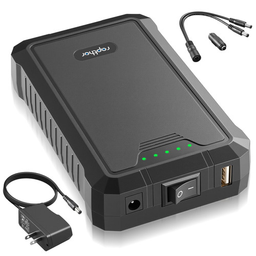 Rapthor Rechargeable 12V 6500mAh / 5V 13000mAh DC Output Battery Pack