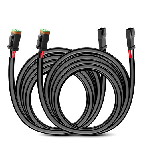 Nilight 16 AWG 10 Feet 2-pin DT Connector Wiring Harness Extension Kit