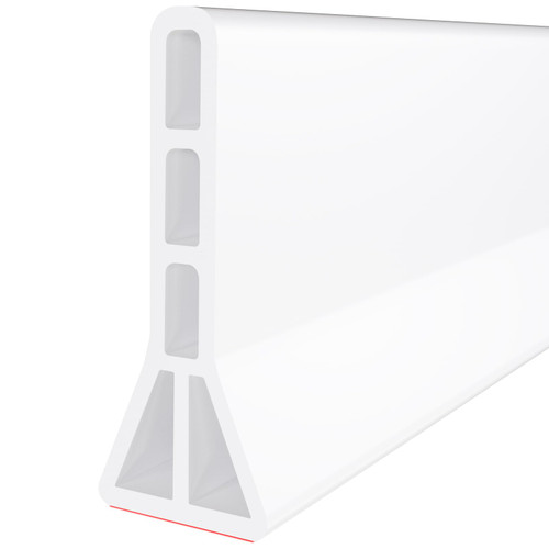 Raycity 3"H Shower Threshold Water Dam, Shower Water Guard (59 inch, White)