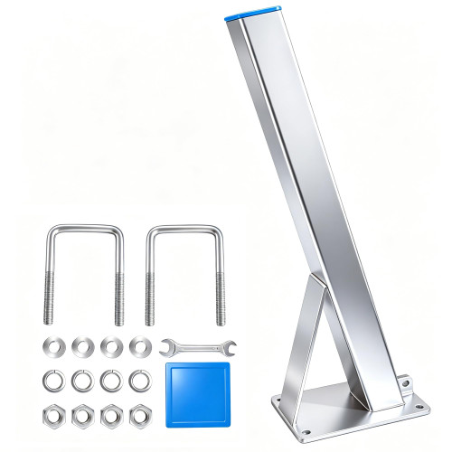 JFATXTT Boat Trailer Winch Stand with U-Bolts,4mm Hot-Dip Galvanized Steel