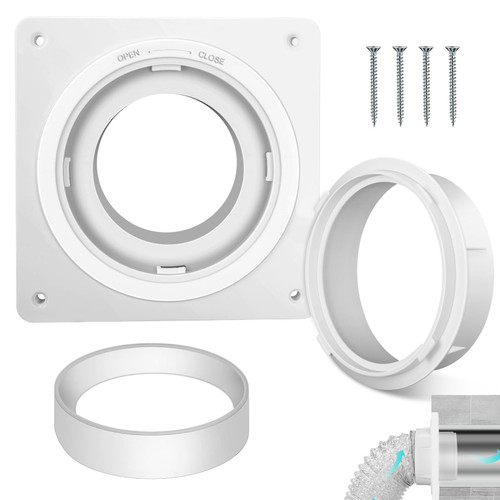 Dryer Vent Wall Plate,Dryer Vent Connector Kit Fits 4 Inch Tubes Hose