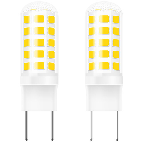 G8 Led Bulb Dimmable for GE Microwave Oven, 120V 50W Kitchen Over Stove Light/Surface Light Bulb for GE Over The Range Microwave Hood, Replaces WB08X10057 WB08X10051, 5W 500LM Warm White 3000K, 2 Pack