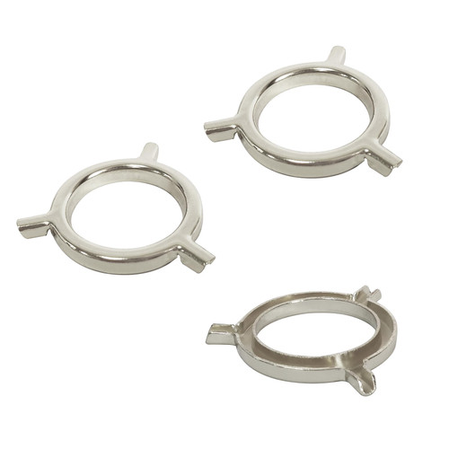 GY & CK® 3-Way Slip Uno Fitter unthreaded bridge adapter fit for 11 gauge Steel wire lamp shade parts (Nickel)
