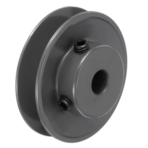 uxcell AK28-1/2 V-Belt Sheave 1/2"Bore 2.8"OD Single Groove Web Sheave Bored-to-Size Sheave, Cast Iron, Belt Section for 4L or A Belt