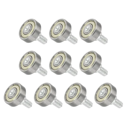 uxcell 10 PCS Drawer Rollers 19mm x 6mm Wheel 6mm Step, M6 x 10mm Thread