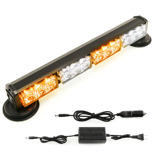 BooYu 14.8" Battery Powered Emergency Strobe Lights Bar for Trucks Vehicles