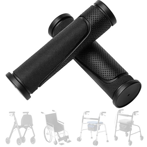 2 PCS Universal Rollator Hand Grip, Wheelchair Hand Grips Anti-Slip Rolling Walker Hands Grips Replacement Parts for Rollators and Wheelchair, Rollator Walker Hands Grip for Seniors, Mobility Impaired
