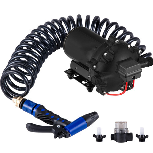 VEVOR Water Diaphragm Pump 5.5 GPM 12V Washdown Pumps Automatic 70 PSI Pump for Car Washing, Agricultural Irrigation, Boats, Marine Yacht