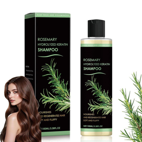 Organic Rosemary Hair Growth Shampoo Rosemary Hydrolyzed Keratin Shampoo - Reduces Hair Loss, Thickens & Strengthens Hair, Natural Formula for Women & Men with Thinning Hair, All Hair Types (1)