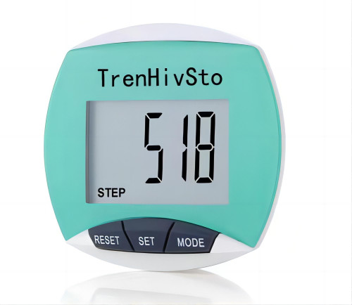 Pedometer for Walking Steps and Miles,Simple Step Counter Clip on Pedometer for Walking Steps and Miles Step Mile Tracker for Running Women Men Kids Seniors,TrenHivSto