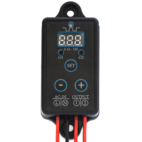 BTBEMO AC100-240V 2A Dual Output Alternating Blinking Flasher Module,Strobe Module For Led Lights,LED display with buttons