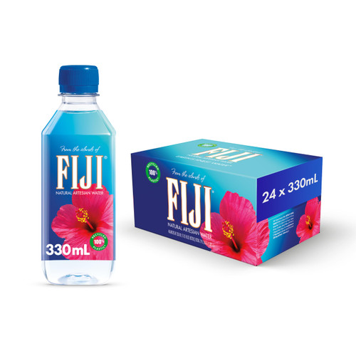 FIJI Natural Artesian Bottled Water 330mL / 11.15 Fl Ounce (Pack of 24)