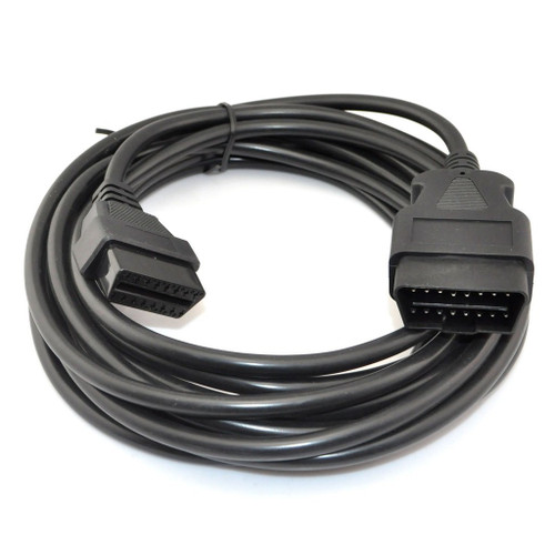 iKKEGOL 16.4 Feet / 5 Meter OBD 2 OBD II 16 Pin Car Mable to Female Extension Cable Diagnostic Extender (16.4Ft/5M)