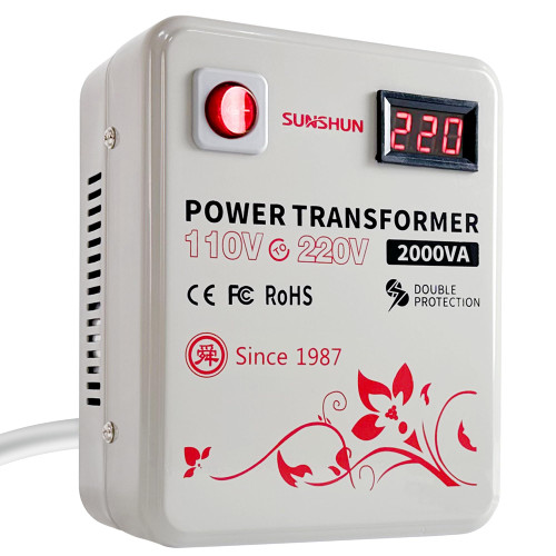 2000W 110 to 220 Voltage Converter 120v to 240v Step Up Transformer