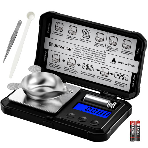UNIWEIGH Milligram Scale 50g/0.001g high Precision mg Scale