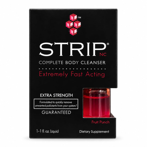 Wellgenix Strip Herbal Cleanse Detox Liquid - Whole Body Cleanser - Extra Strength Detoxifying Drink - Quick Flush Cleanse - 1 Oz Fruit Punch