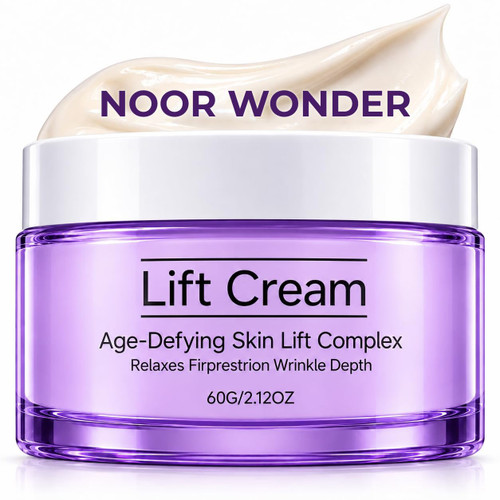 Luxvez Noor Wonder Lift Cream for Mature Skin: Helps Improve the Look of Fine Lines, Firmness & Elasticity, Lightweight Non-Greasy Daily Face Cream, 2.12 oz, Up to 60-Day Supply