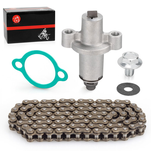 Cam Timing Chain & Tensioner w/Gasket For Yamaha Timberwolf 250 YFB250 MOTO-4 YFM 200 250 BearTrack Big Bear Bruin 250 YFM250 TW200