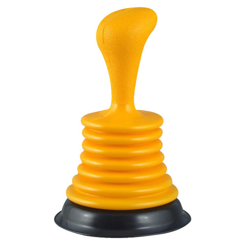 PlumbCraft Mini Drain Plunger, 11-Inch Bellows Sink Plunger for Kitchen & Bathroom Sinks, Heavy-Duty Clog Remover with Ergonomic Handle