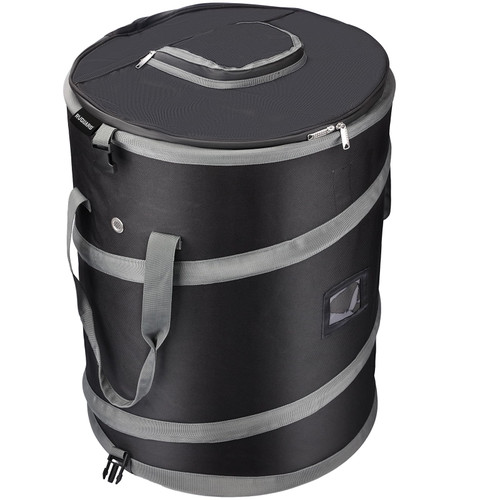 RVGUARD Pop-Up Trash Bin, Black Trash Can