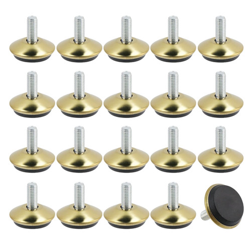 FarBoat 20 Pcs M8 Furniture Leveler Swivel Feet for Chair, Table and Sofa