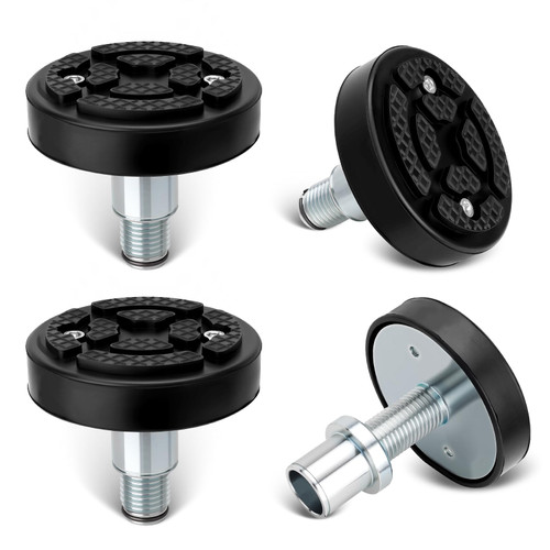 4 Pack 2 Post 35mm Shaft Car Lift Pads, Screw Up Lift Feet Pad Adapter