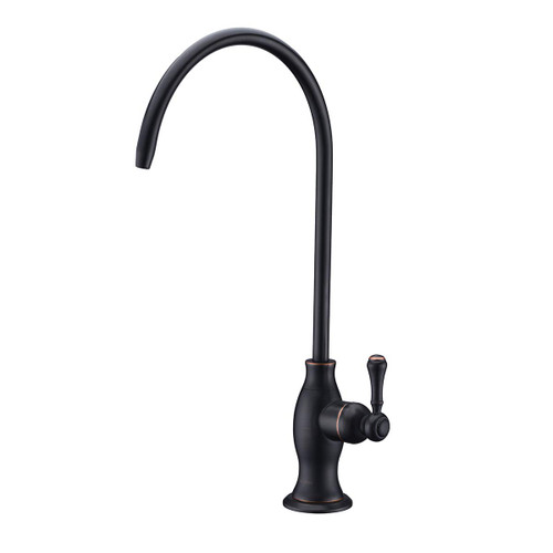 Delle Rosa Drinking Water Faucet, Stainless Steel Kitchen Water Filter Faucet, Commercial Water Filtration Faucet for Under Sink Water Filter System, Oil Rubbed Bronze Non-Air Gap RO Faucets