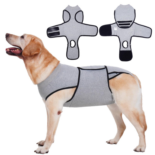 Nanaki After Surgery Dog Recovery Suit Female Spay-Male Neuter Surgery Suit For Dogs,Abdominal Wounds Bandages, E-Collar & Cone Alternative Prevent Licking,Soft Protective Pet Pajamas,Post-Op Wear, XL