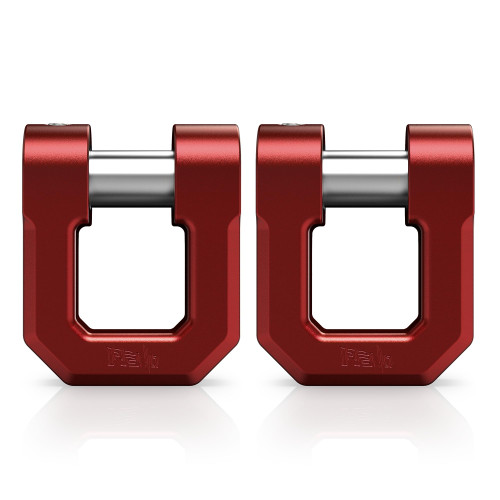 RENO 3/4" D Ring Shackle with 7/8" Pin - 68,000 lbs Break Strength (2 Pack)