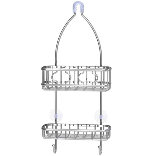 Simple Houseware Hanging Shower Head Caddy Organizer, 24 x 10, Chrome